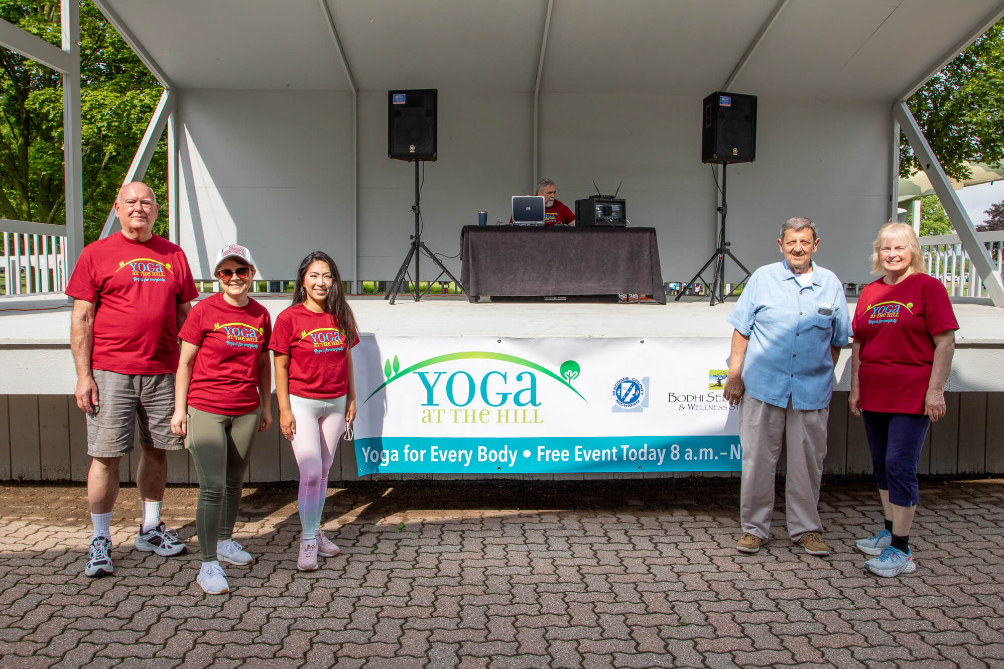 Macomb County Commissioners at the 8th Annual Yoga at the Hill event